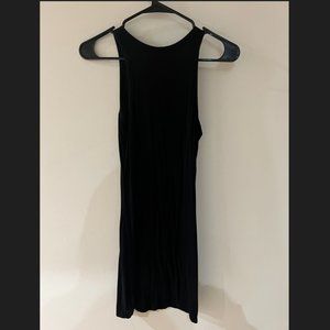 Black Ribbed mini dress